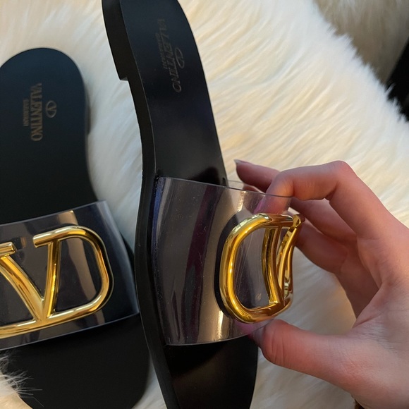 Valentino Transparent Slide Sandal - Picture 8 of 10